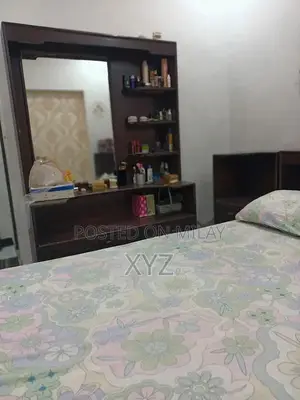 Wooden Bed with Dressing Table and Mattress