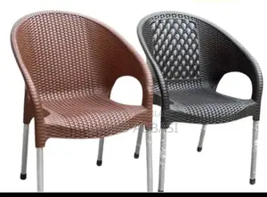 Plastic Outdoor Dining Set with Chairs and Table