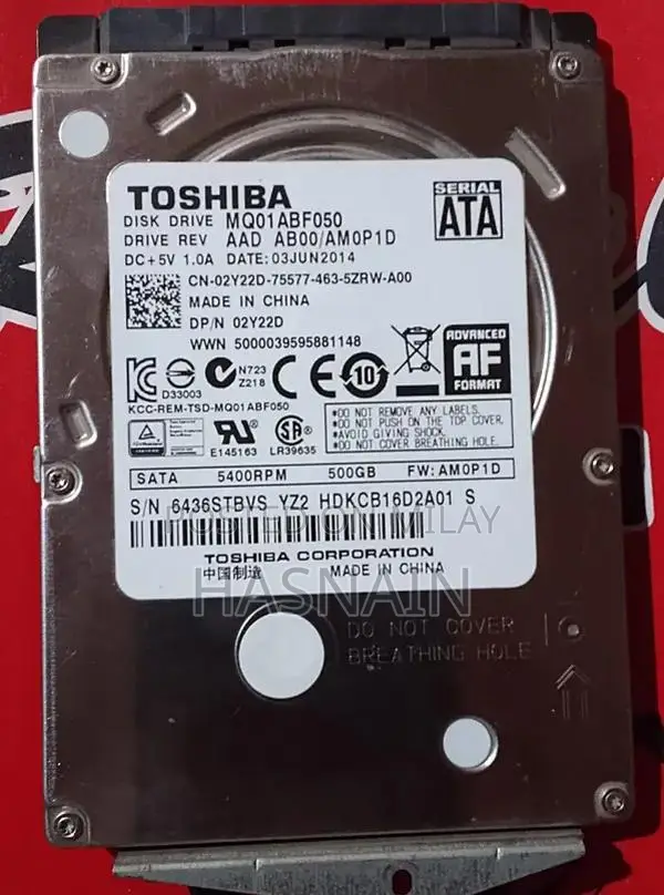 Toshiba 500GB SATA 2.5-inch Laptop Hard Drive