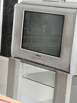 Compact 21-Inch TV with Portable Trolley Stand