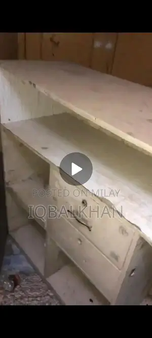 Wooden L-Shaped Counter for Retail Shops