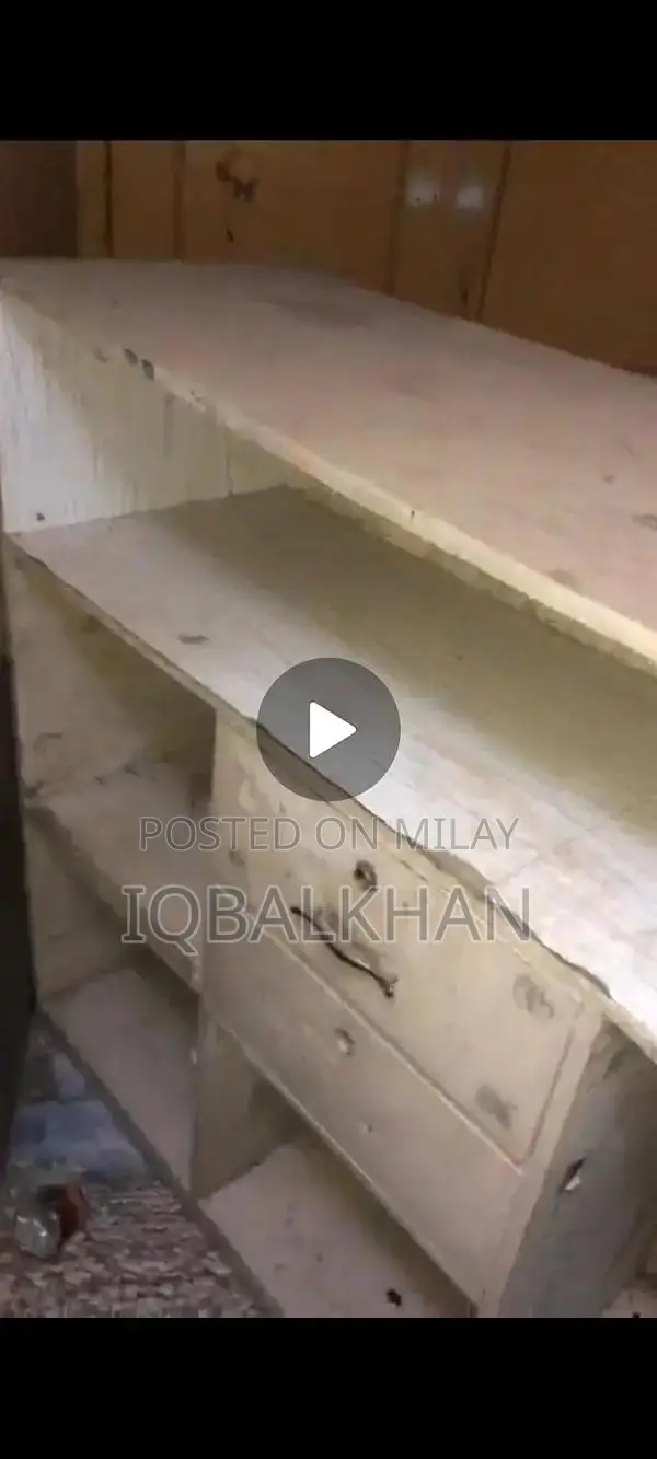 Wooden L-Shaped Counter for Retail Shops