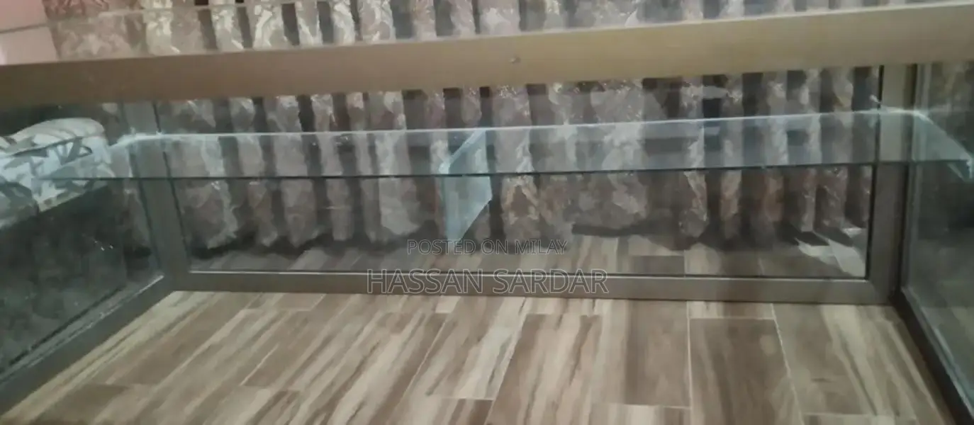 Aluminium and Glass Counter Table