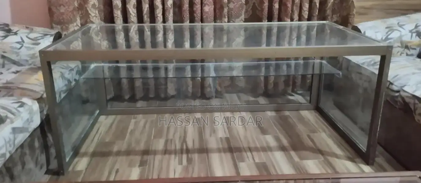 Aluminium and Glass Counter Table