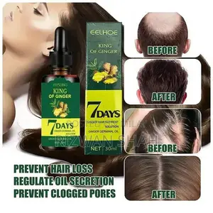 Photo - Natural Hair Growth Serum with Ginger and Ginseng Oil Treatment