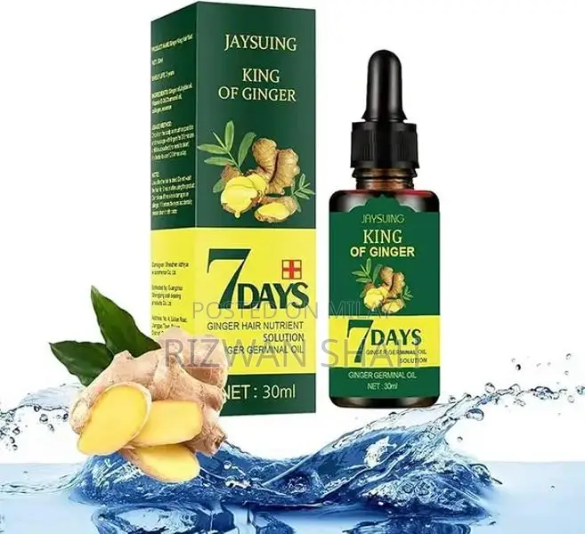 Natural Hair Growth Serum with Ginger and Ginseng Oil Treatment