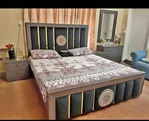 Photo - Wooden Double Bed Frame - Classic Bedroom Furniture