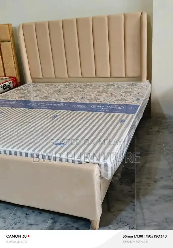 Wooden Double Bed Frame - Classic Bedroom Furniture