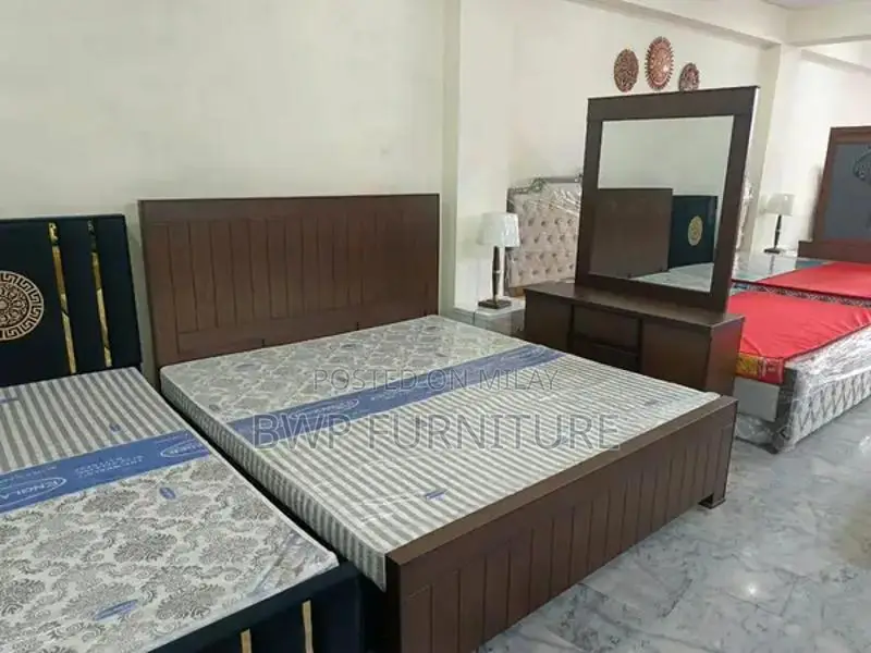 Wooden Double Bed Frame - Classic Bedroom Furniture