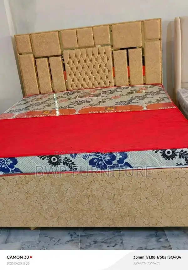 Wooden Double Bed Frame - Classic Bedroom Furniture