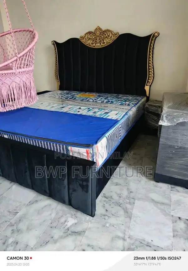 Wooden Double Bed Frame - Classic Bedroom Furniture