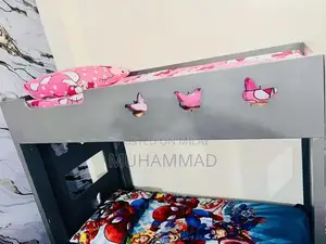 Kids Double Bed Frame with Climbing Ladder