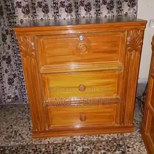 Photo - King Size Bed Frame with Two Matching Nightstands