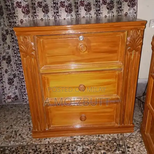 King Size Bed Frame with Two Matching Nightstands