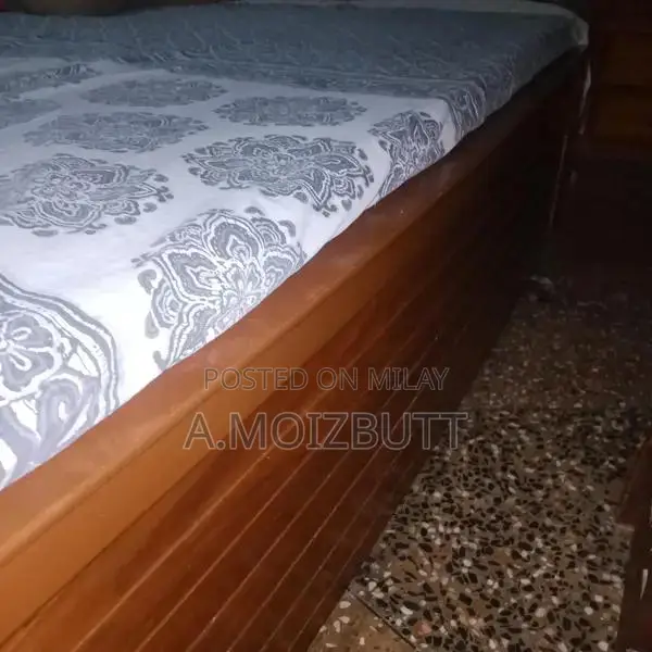 King Size Bed Frame with Two Matching Nightstands