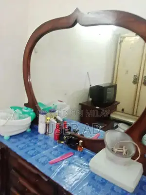 Wooden Dressing and TV Trolley Furniture Set