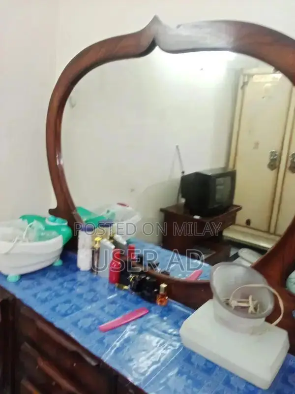 Wooden Dressing and TV Trolley Furniture Set