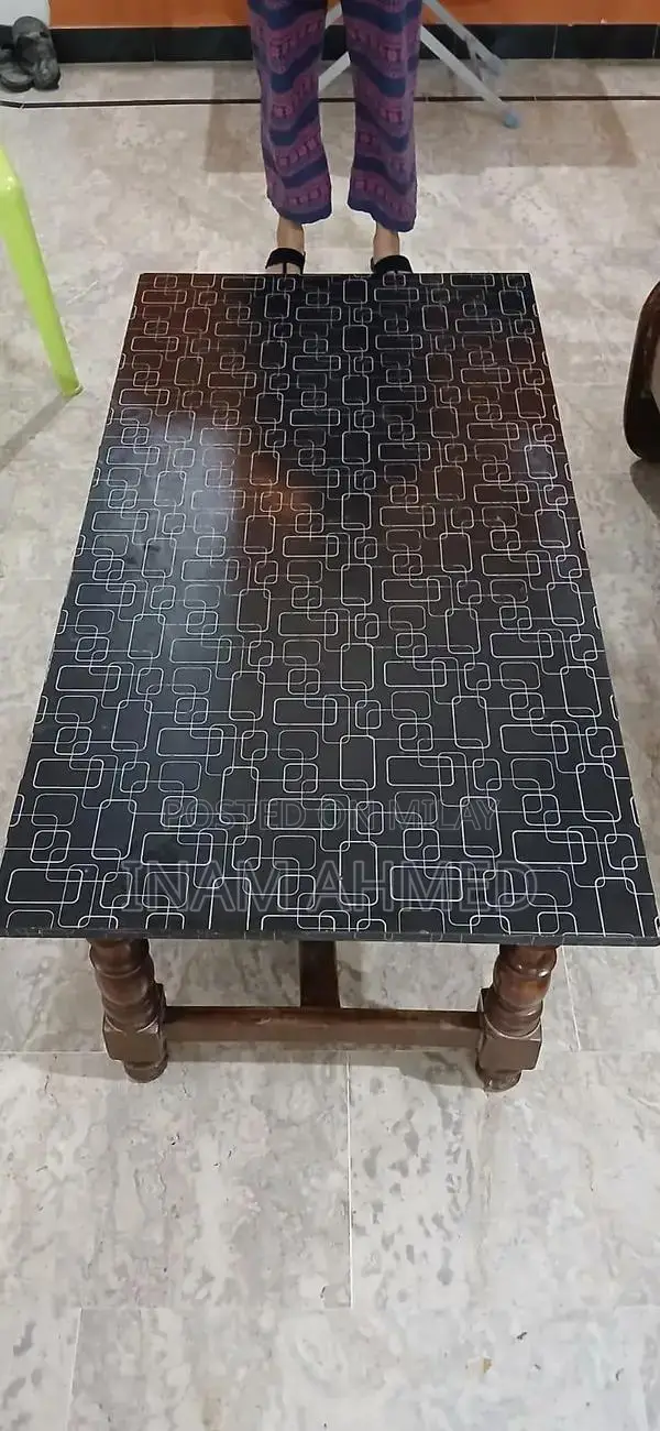 Wooden 5-Seater Living Room Sofa with Matching Centre Table