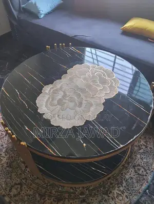 Photo - Modern Glass-Top Coffee Table with Double Surface