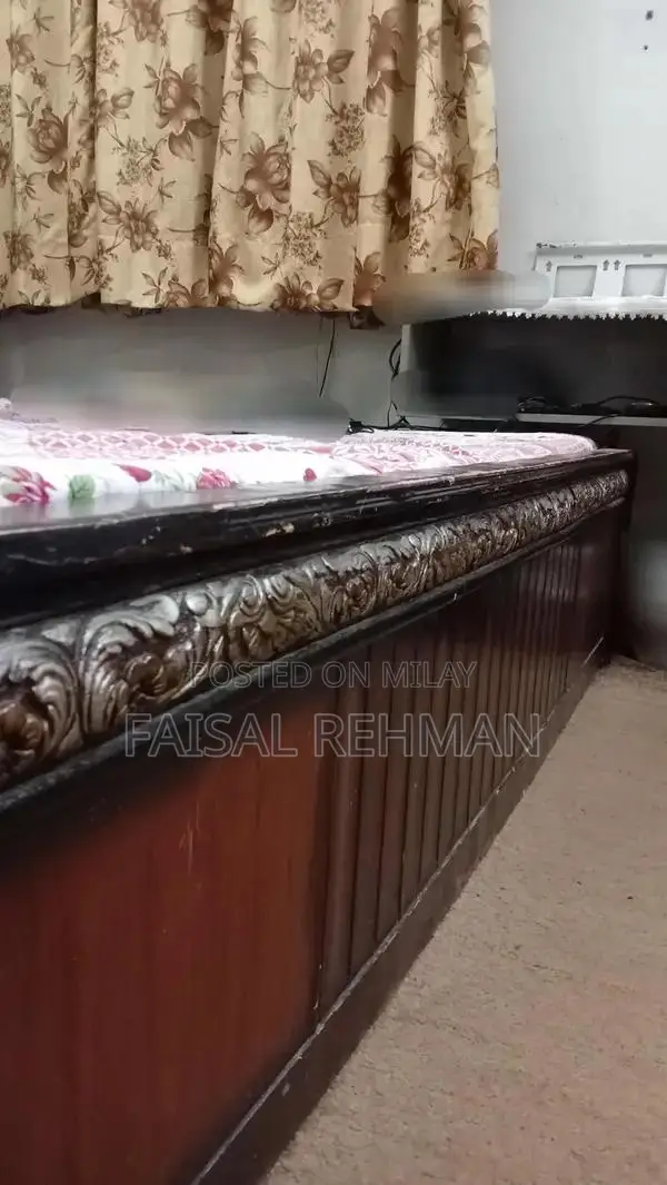 Double Bed Frame with Medicated Mattress