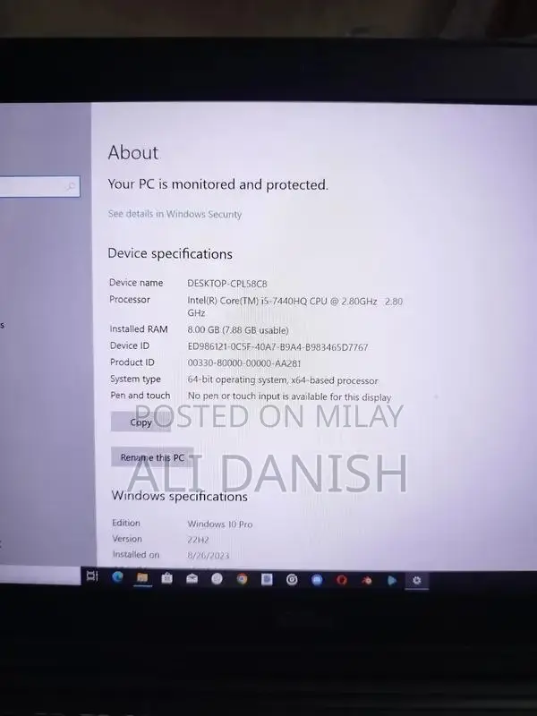 Dell Latitude 5480 Business Laptop Core i5 8GB RAM 256GB SSD