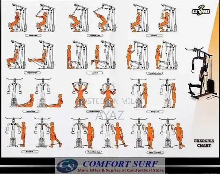 Full Body Exercise Multi Gym Fitness Equipment