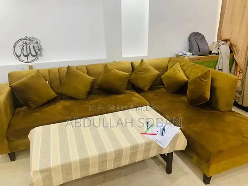 L Shape 7 Seater Modern Sofa Set