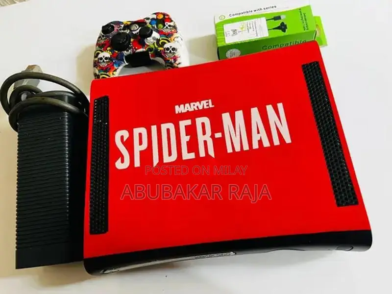 Xbox 360 Jailbroken Console with External HDD and Dual Controllers