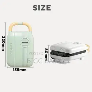 2-in-1 Sandwich and Waffle Maker Machine