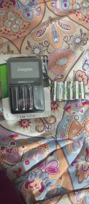 Energizer AA Rechargeable Battery Set with 6-Cell Holder