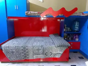 Kids Double Bed Frame with Storage Cabinets