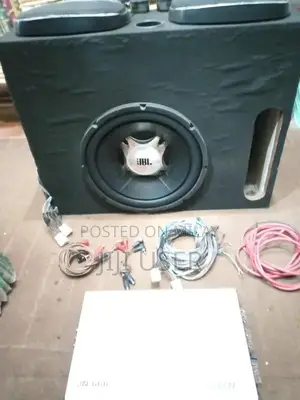 High-Performance Car Woofer Sound System with Complete Wiring
