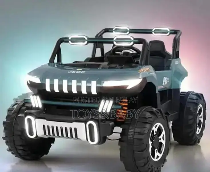Kids Electric Ride-On Car Jeep with Music and LED Lights