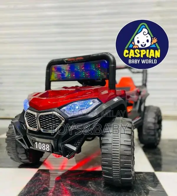 Kids Electric Ride-On Car Jeep with Music and LED Lights