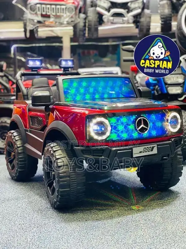 Kids Electric Ride-On Car Jeep with Music and LED Lights