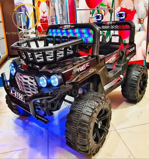 Kids Electric Ride-On Car Jeep with Music and LED Lights
