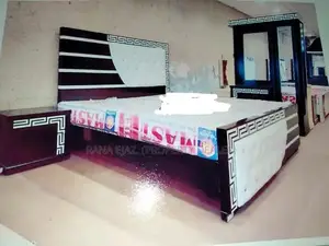 Photo - Modern Double Bed Frame with Matching Side Tables