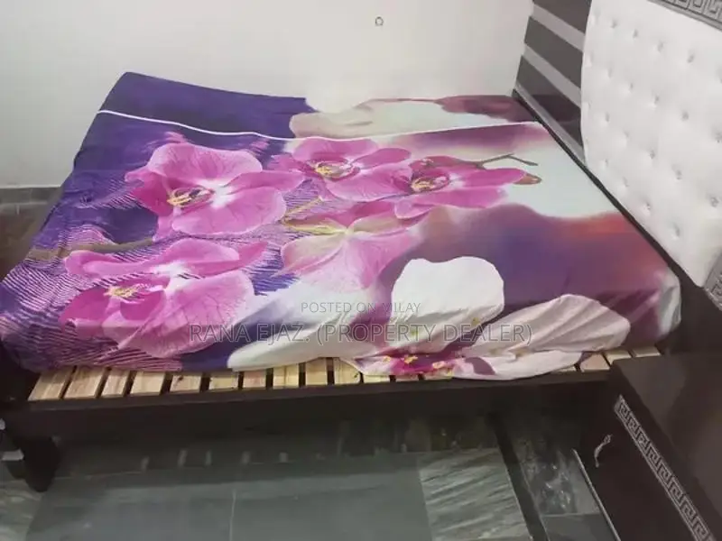 Modern Double Bed Frame with Matching Side Tables