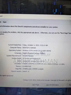 Photo - HP Pavilion G9 Notebook Laptop - Core i3 Processor