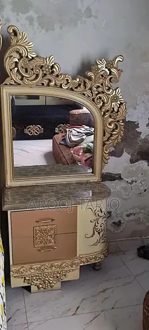 Modern Bedroom Furniture Set - Bed and Dresser Combination