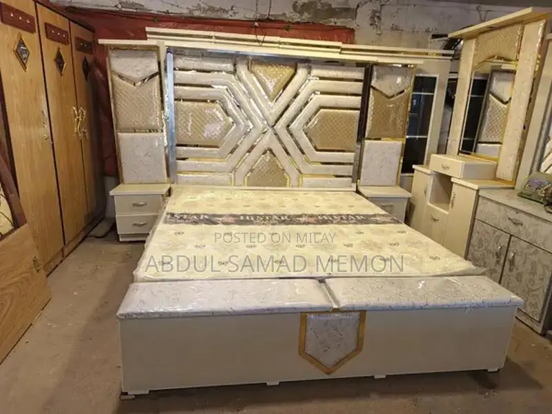 Elegant 4-Piece Turkish Bridal Bedroom Furniture Set