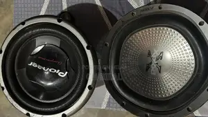 Photo - Pioneer and Sony High Power Subwoofers with Mounting Box