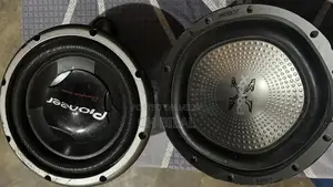 Pioneer and Sony High Power Subwoofers with Mounting Box