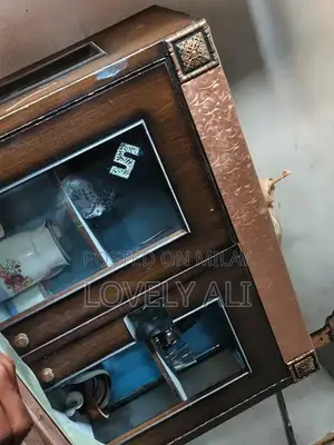 Full Size Wooden Bed and Wardrobe Set