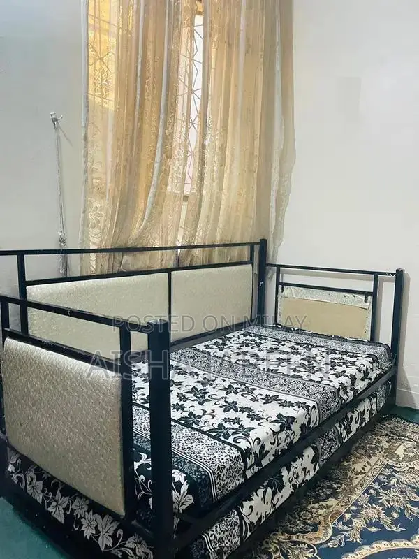 2 sets available of double sliding beds with mattresses