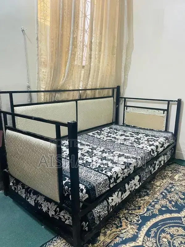 2 sets available of double sliding beds with mattresses