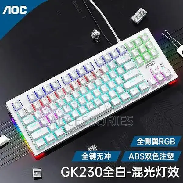 AOC RGB Mechanical Gaming Keyboard with Silent Clicks