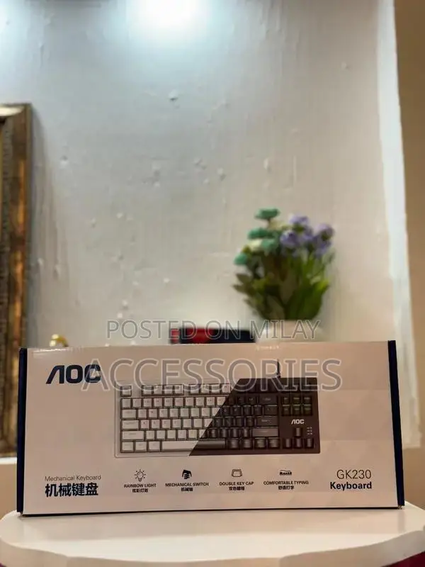 AOC RGB Mechanical Gaming Keyboard with Silent Clicks