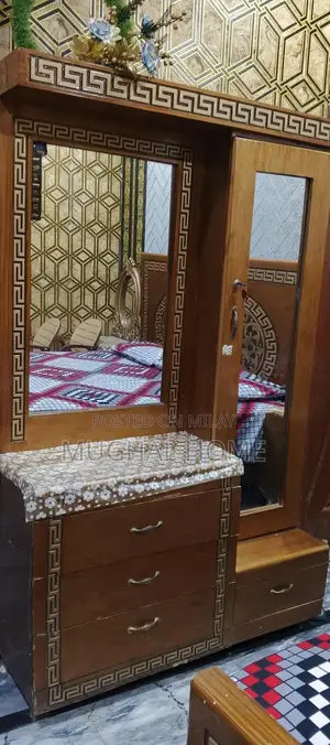 condition good.  bed. . . 2 side table. . . . . dressing