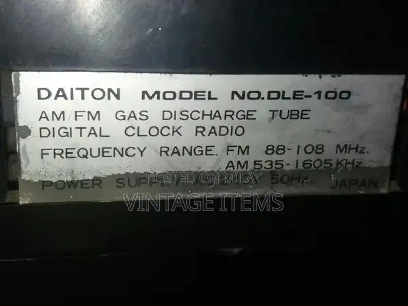 Vintage Branded Retro Radio with Digital Display Clock